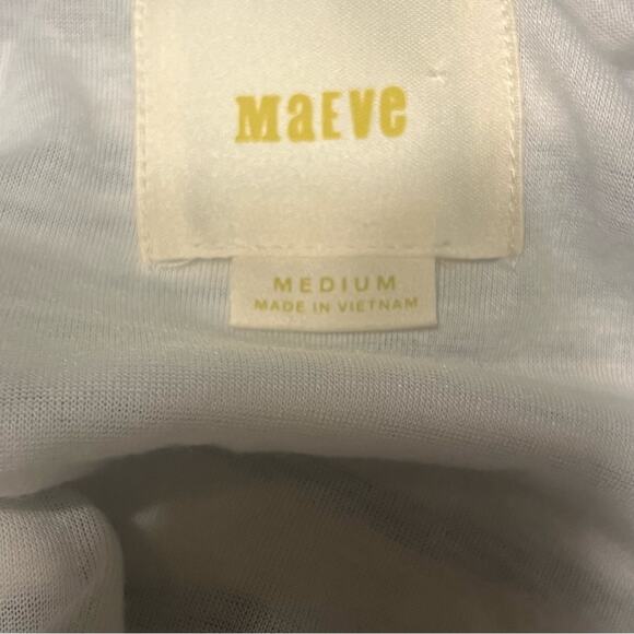 Anthropologie Maeve Stripestack Lagenlook Shift Knit Midi Flowy Comfy Dress M - Picture 9 of 9